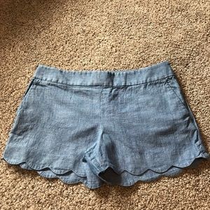 Women’s Loft Scallop Edge Shorts Size 6